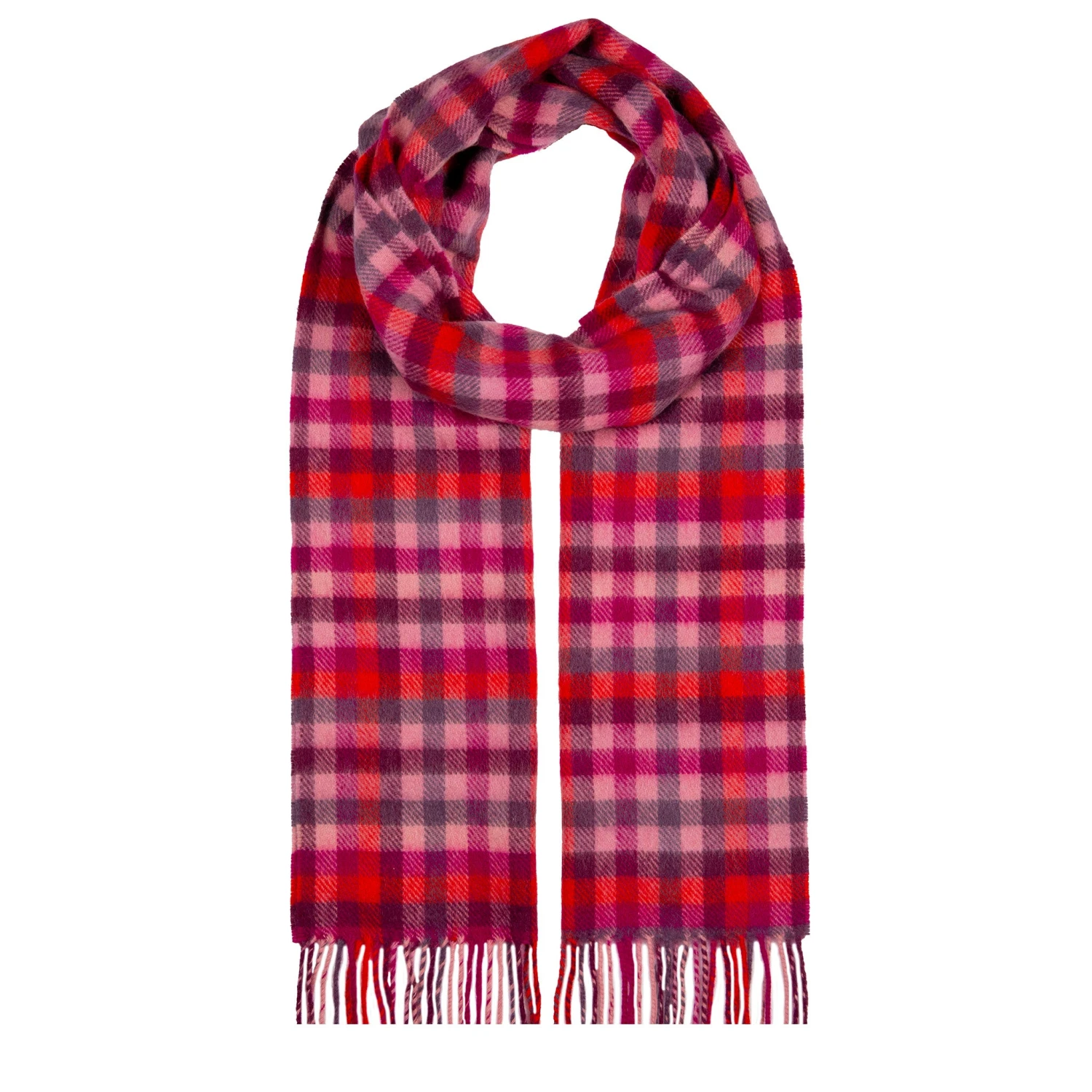 Heritage Plaid Check Cashmere Scarf With Tassels 7 Heritage Plaid Check Cashmere Scarf With Tassels - Image 7