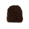 Men’s Cable Knit Beanie Hat With Marl Yarn