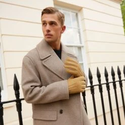 Men’s Handsewn Three-Point Lambskin Gloves -Dents Luxury Accessories Sales mens handsewn lambskin gloves camel 2