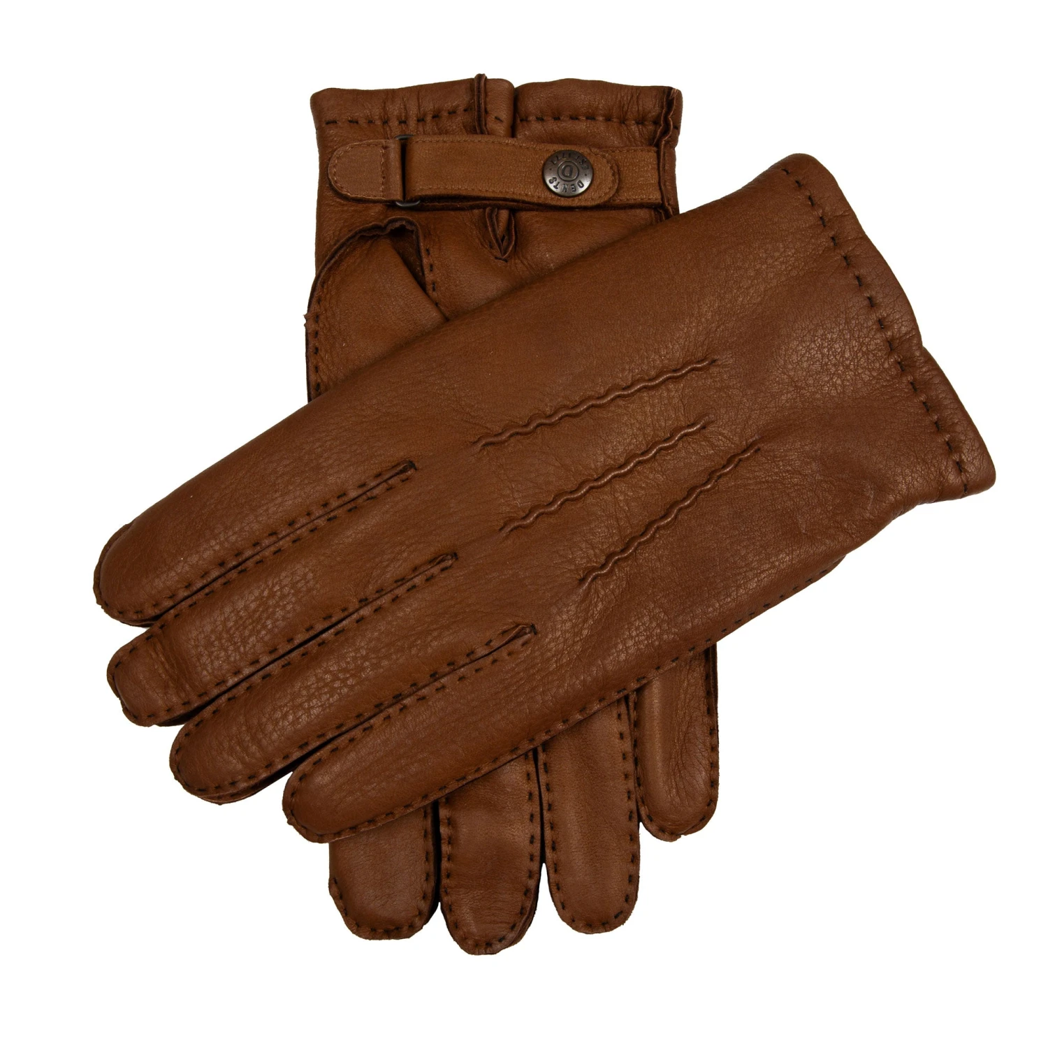 Men's Heritage Handsewn Three-Point Cashmere-Lined Deerskin Leather Gloves 4 Men's Heritage Handsewn Three-Point Cashmere-Lined Deerskin Leather Gloves - Image 4