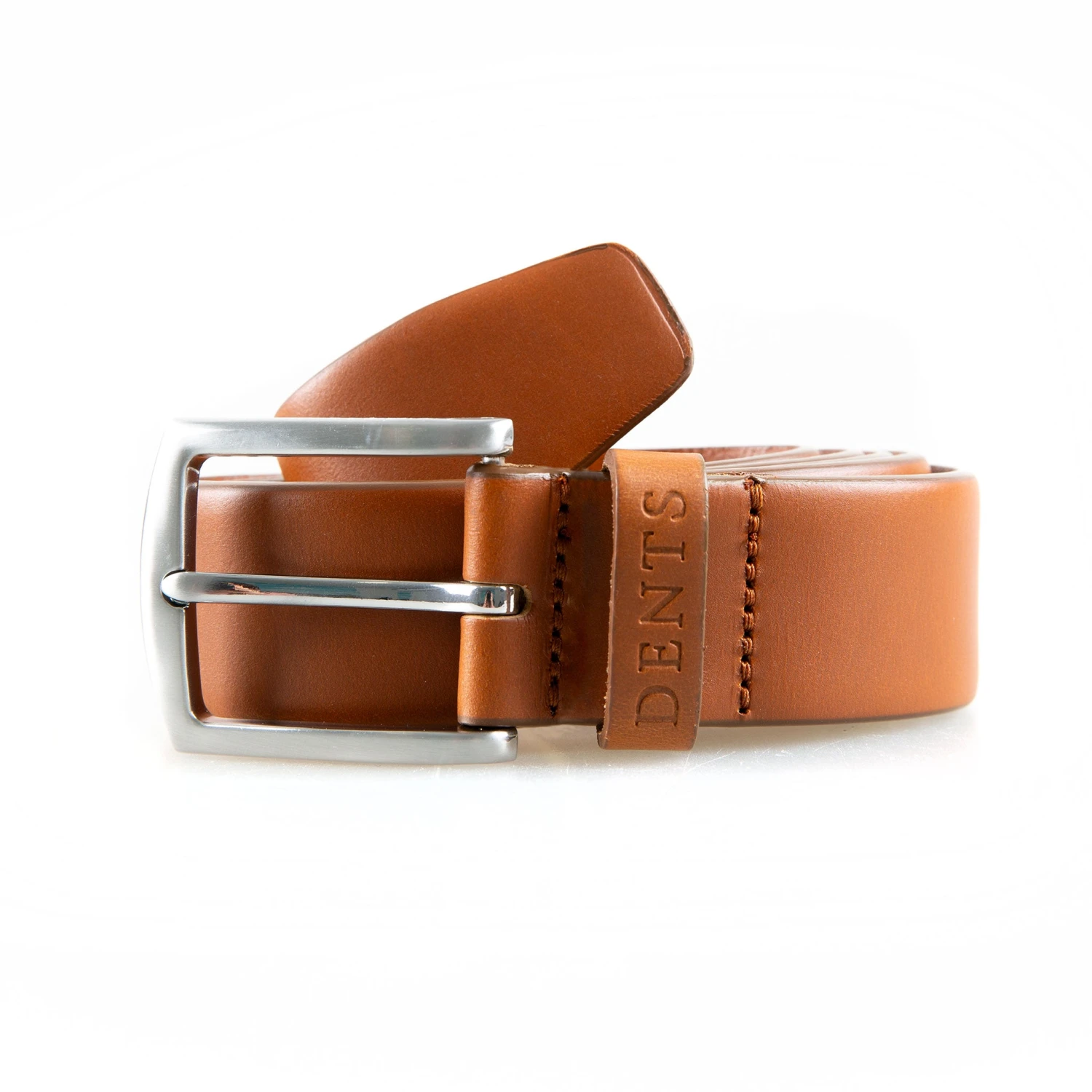 Men’s Heritage Full-Grain Leather Belt With Satin Nickel Buckle 3 Men’s Heritage Full-Grain Leather Belt With Satin Nickel Buckle - Image 3