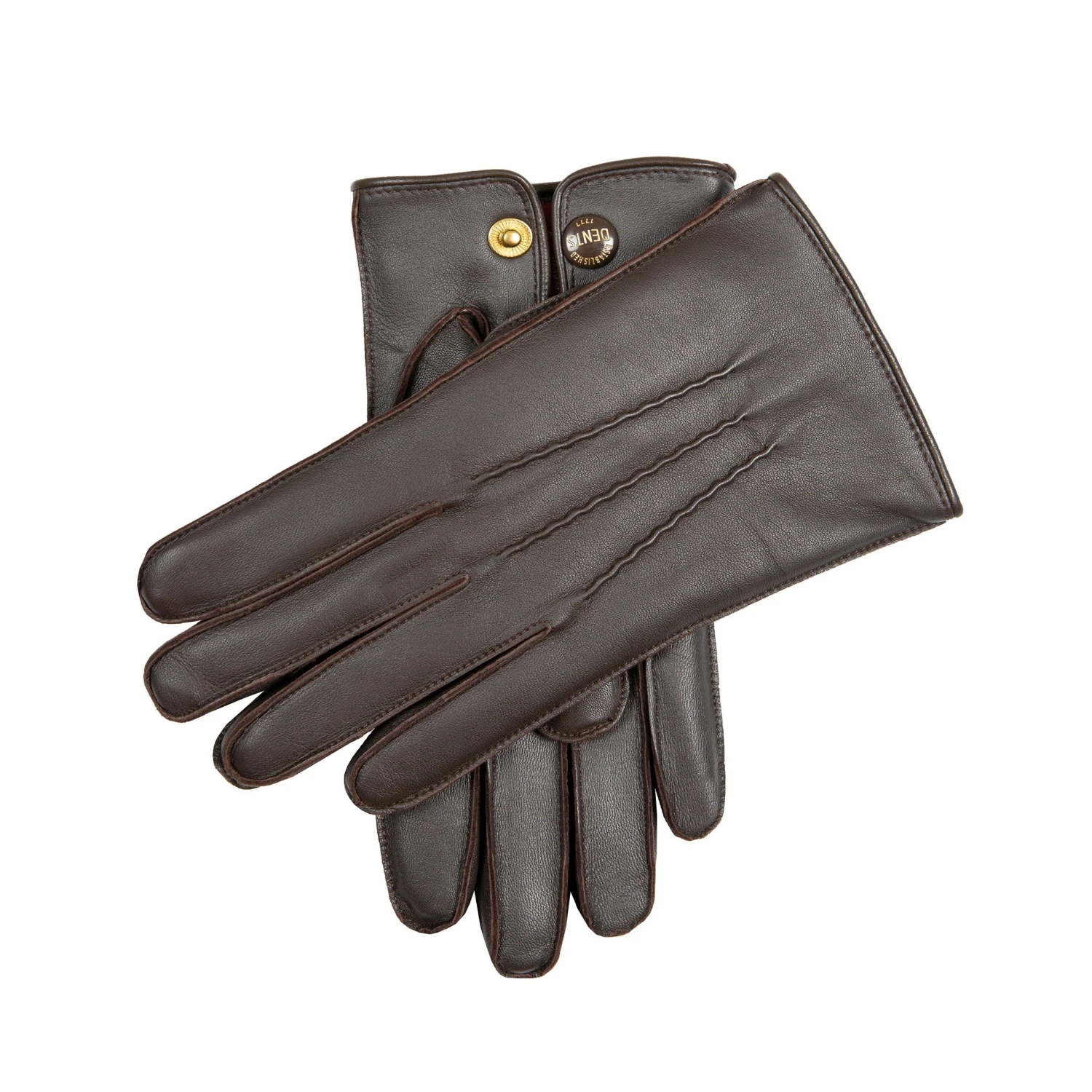 Men’s Heritage Touchscreen Three-Point Fur-Lined Leather Gloves 2 Men’s Heritage Touchscreen Three-Point Fur-Lined Leather Gloves - Image 2