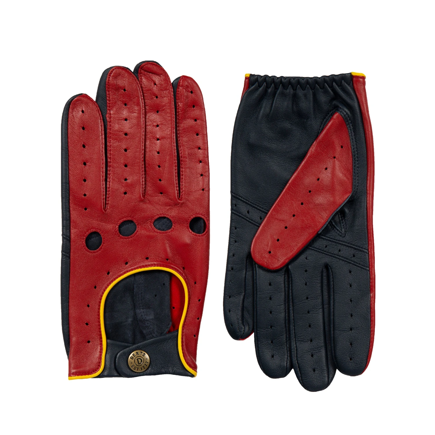 Men’s Touchscreen Three-Colour Leather Driving Gloves 4 Men’s Touchscreen Three-Colour Leather Driving Gloves - Image 4