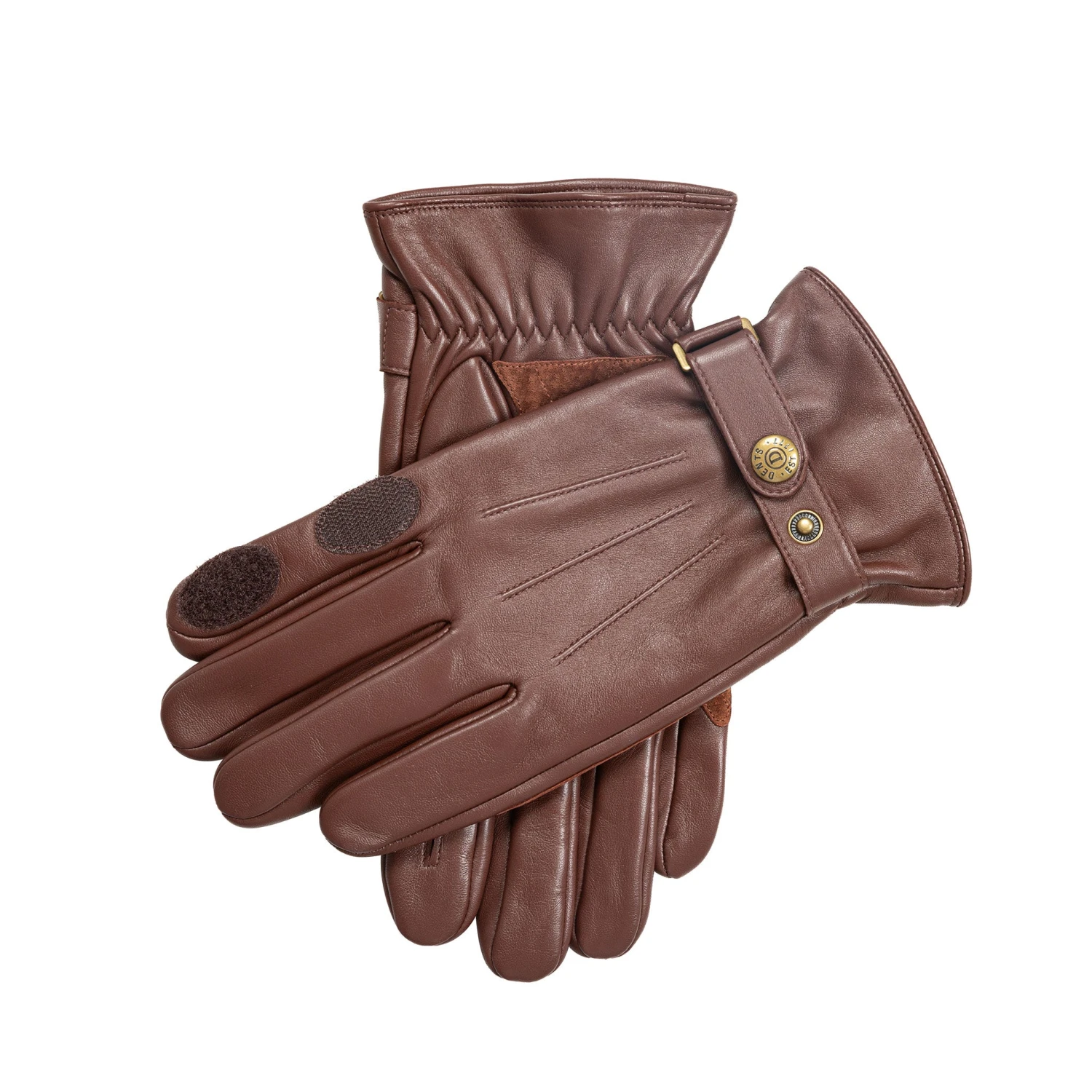 Men’s Three-Point Leather Shooting Gloves With Suede Palm 1 Men’s Three-Point Leather Shooting Gloves With Suede Palm