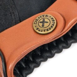 Men's The Suited Racer Touchscreen Leather Driving Gloves 39 Men's The Suited Racer Touchscreen Leather Driving Gloves -Dents Luxury Accessories Sales mens the suited racer leather driving gloves tan black strap