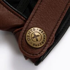 Men's The Suited Racer Touchscreen Leather Driving Gloves With Wristwatch Cut-out 29 Men's The Suited Racer Touchscreen Leather Driving Gloves With Wristwatch Cut-out -Dents Luxury Accessories Sales mens the suited racer watch leather gloves english tan button