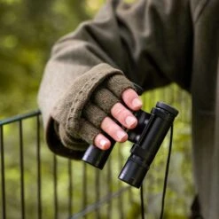 Men's Fingerless Knitted Shooting Gloves With Mitten Flap -Dents Luxury Accessories Sales menshalffingergloveandmittensolive 2