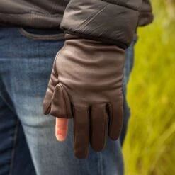 Men's Water-Resistant Fleece-Lined Leather Shooting Gloves -Dents Luxury Accessories Sales mensleathershootinggloves 2