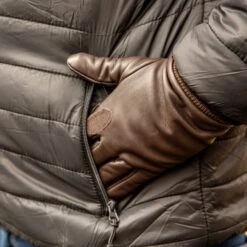 Men's Water-Resistant Fleece-Lined Leather Shooting Gloves -Dents Luxury Accessories Sales mensleathershootinggloves 3