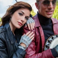 Women’s Fingerless Leather Driving Gloves -Dents Luxury Accessories Sales womens fingerless driving gloves grey