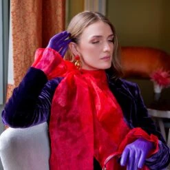 Women's Three-Point Lined Leather Gloves -Dents Luxury Accessories Sales womens leather gloves amethyst 2