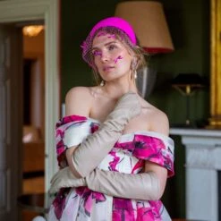 Women's Single-Point Long Above-Elbow Lined Leather Gloves -Dents Luxury Accessories Sales womens long leather gloves ivory