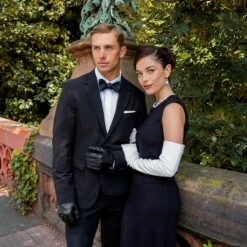 Women's Three-Point Long Opera Leather Gloves -Dents Luxury Accessories Sales womens long leather opera white gloves 2