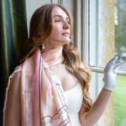 Dents Luxury Accessories Sales -Dents Luxury Accessories Sales womens nautical silk like lightweight scarf pink