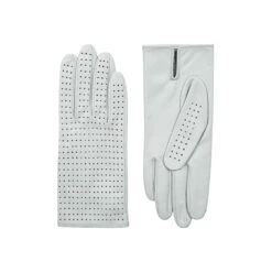 Women’s Perforated Leather Gloves -Dents Luxury Accessories Sales womens perforated leather gloves both gloves silver