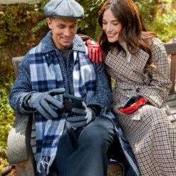 Women’s Touchscreen Leather Driving Gloves -Dents Luxury Accessories Sales womens red touchscreen leather driving gloves 2