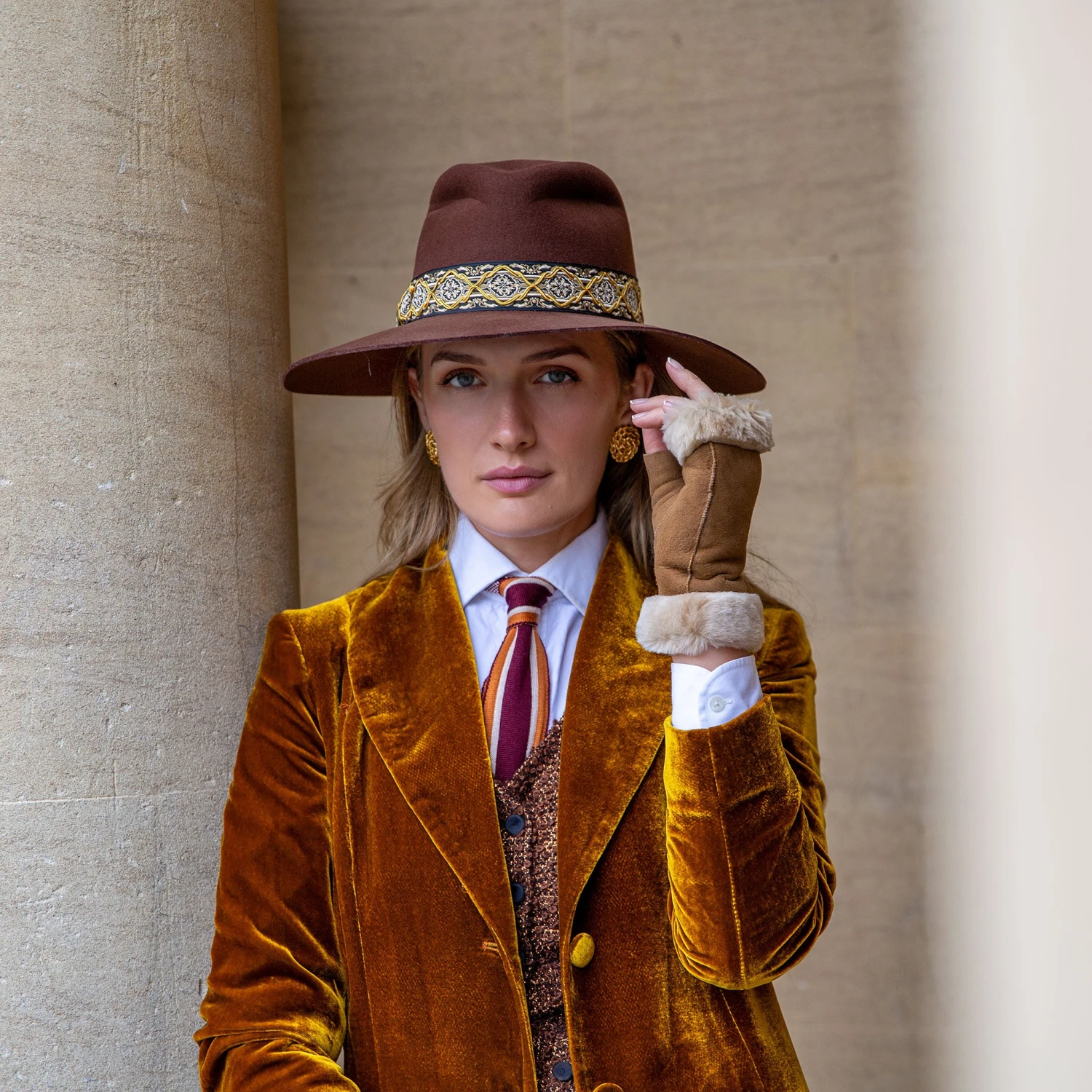 Women's Fingerless Sheepskin Mittens 19 Women's Fingerless Sheepskin Mittens - Image 19