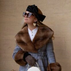 Women's Sheepskin Mittens -Dents Luxury Accessories Sales womens sheepskin mittens brown