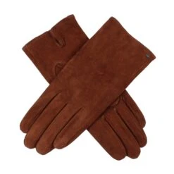 Women's Lined Suede Gloves -Dents Luxury Accessories Sales womens suede gloves cognac